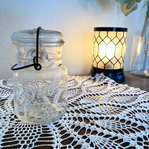Vintage “Ball” Mason Jar with Wire Lock and Glass Lid